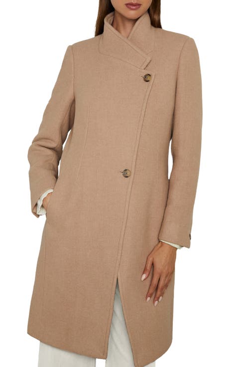 Maude Double Breasted Wool Blend Coat