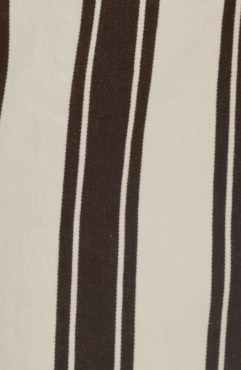 Madewell The Emmy Stripe Wide Leg Pants, Alternate, color, Dark Brown Stripe