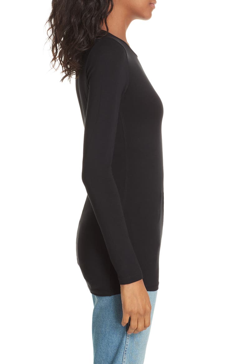 Crewneck Top, Alternate, color, NOIR