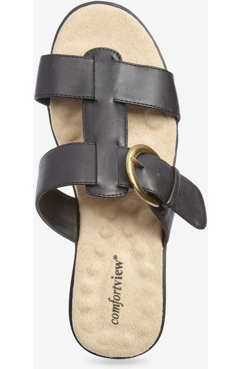 Comfortview The Dawn Slip On Sandal, Alternate, color, Black