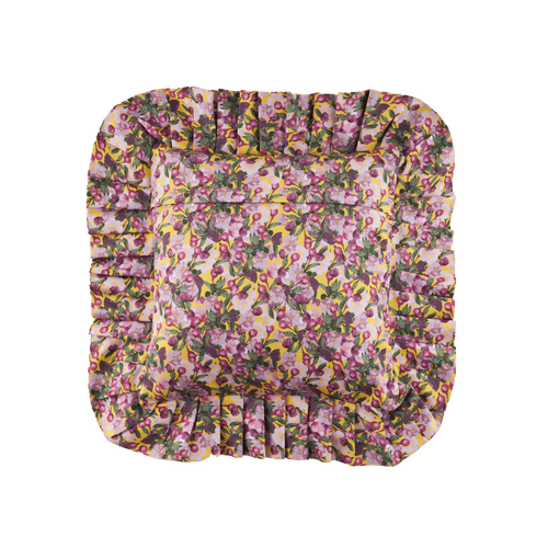 Sophie Williamson Design Ruffled Pillow Cover Romance In Multi