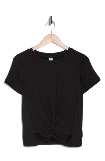 YOGALICIOUS YOGALICIOUS HYPNOTIZE SUPER SOFT TWIST FRONT T-SHIRT
