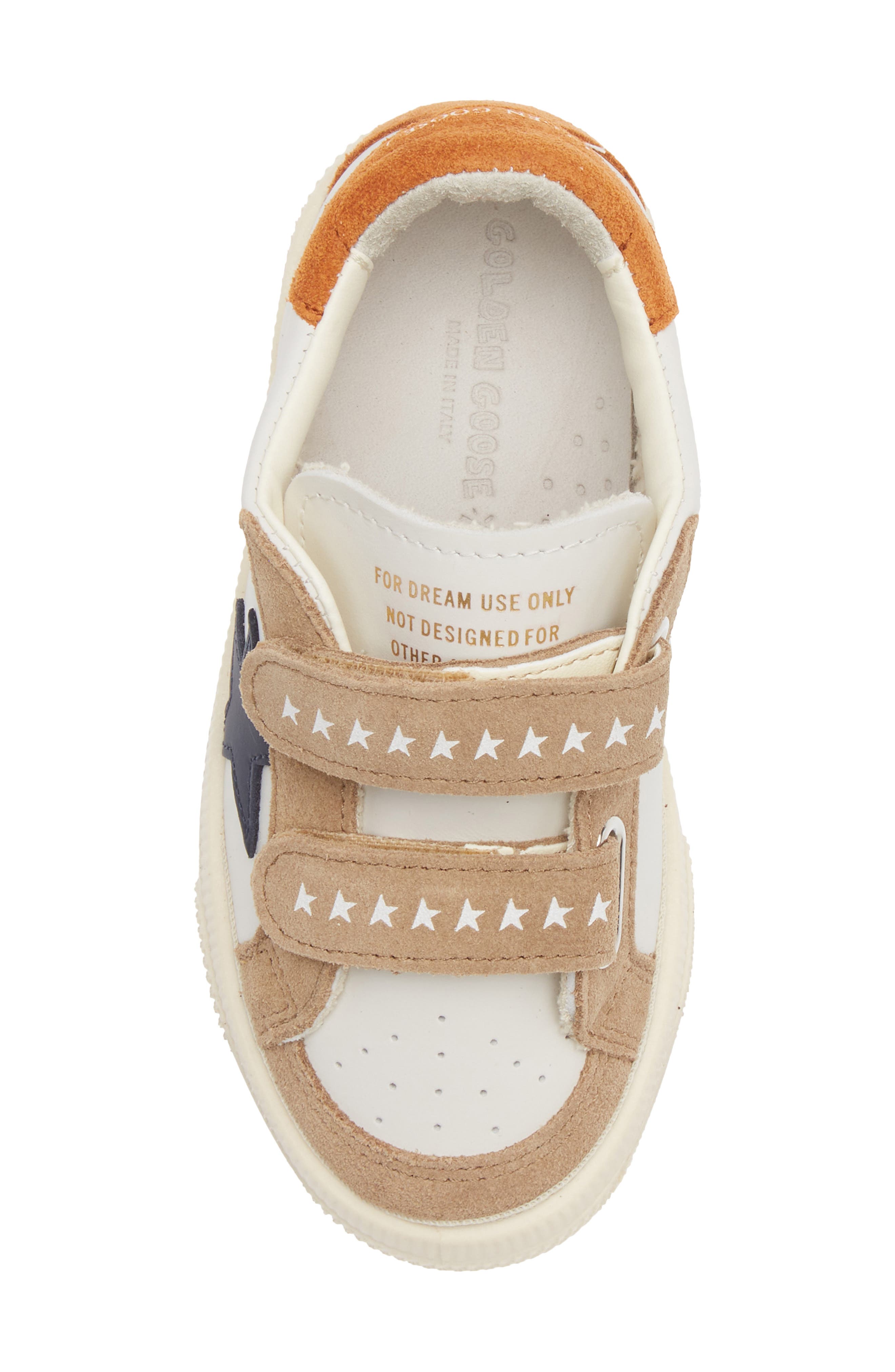 Kids' May School Sneaker, Alternate, color, MILK/ BROWN/ BLUE/ RUST