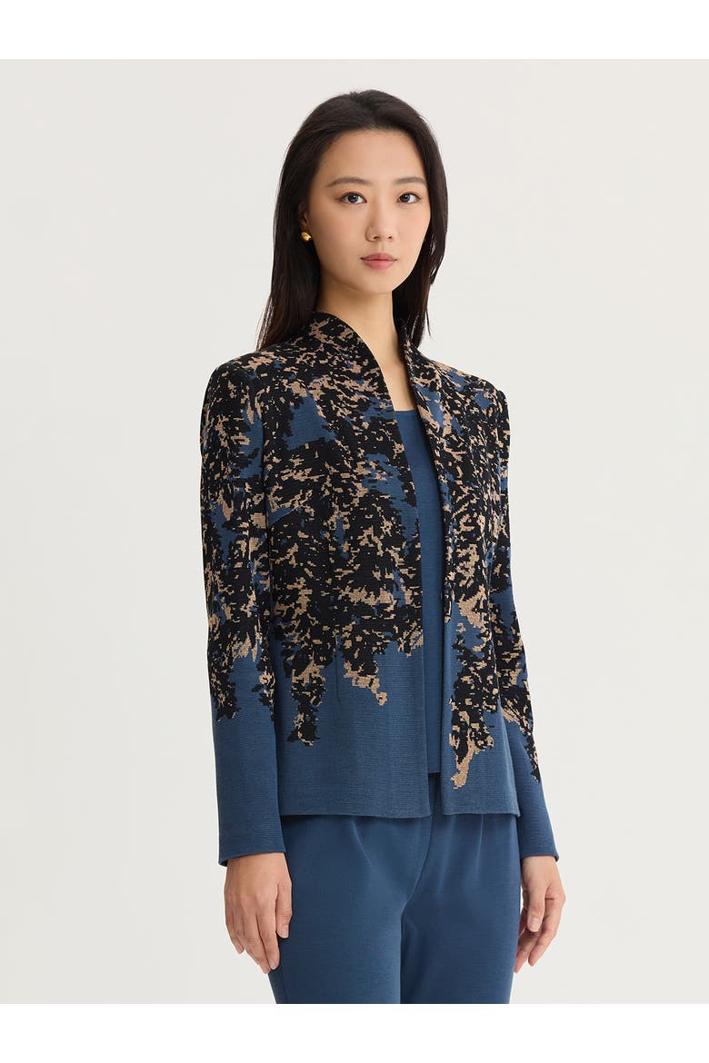 Tailored Speckled Lurex Knit Jacket, Alternate, color, Stardust/Charmeuse/Gold Lurex