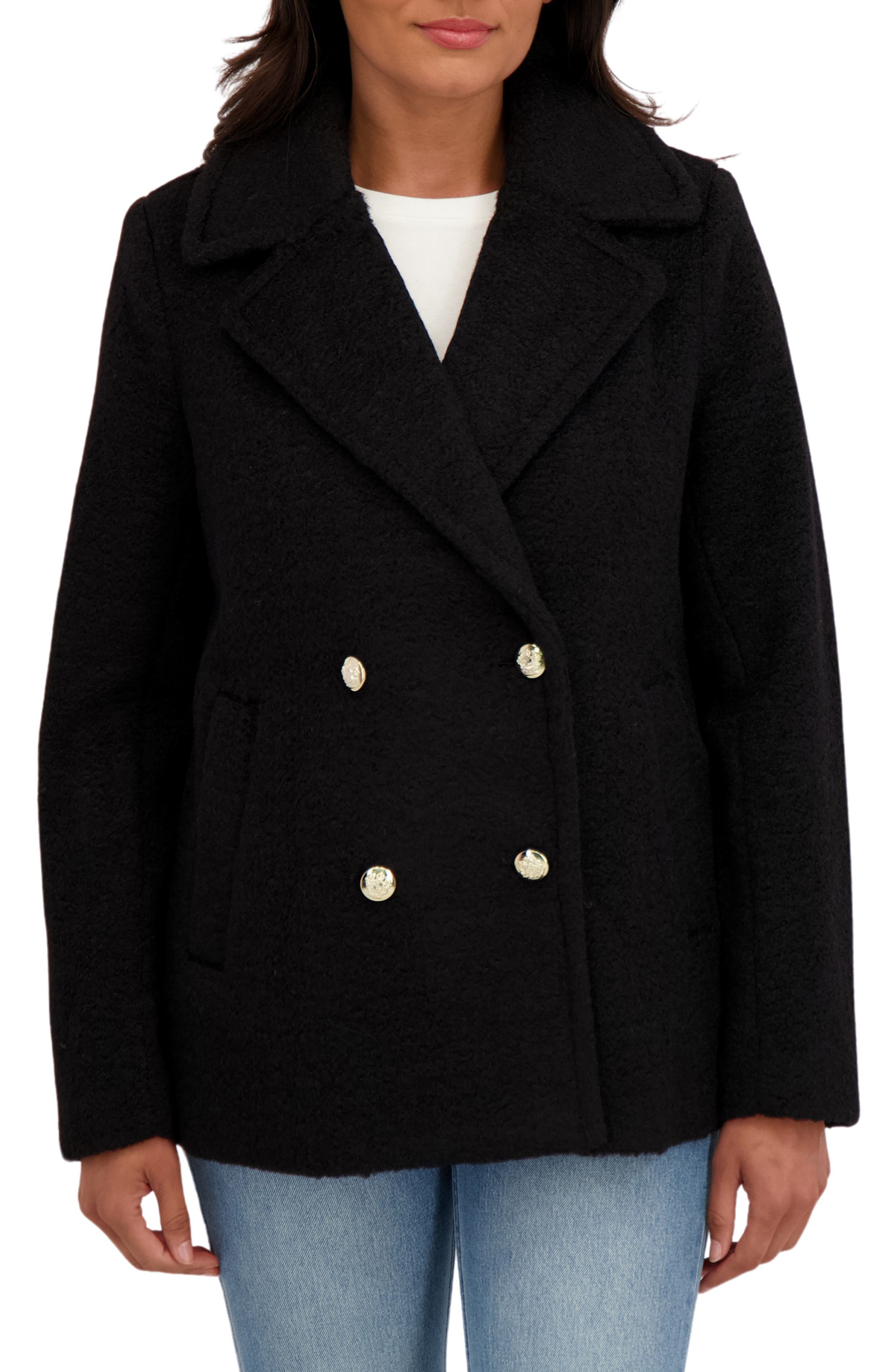 Sebby Bouclé Peacoat