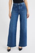 FRAME Le Slim Palazzo Patch Pocket High Waist Wide Leg Jeans