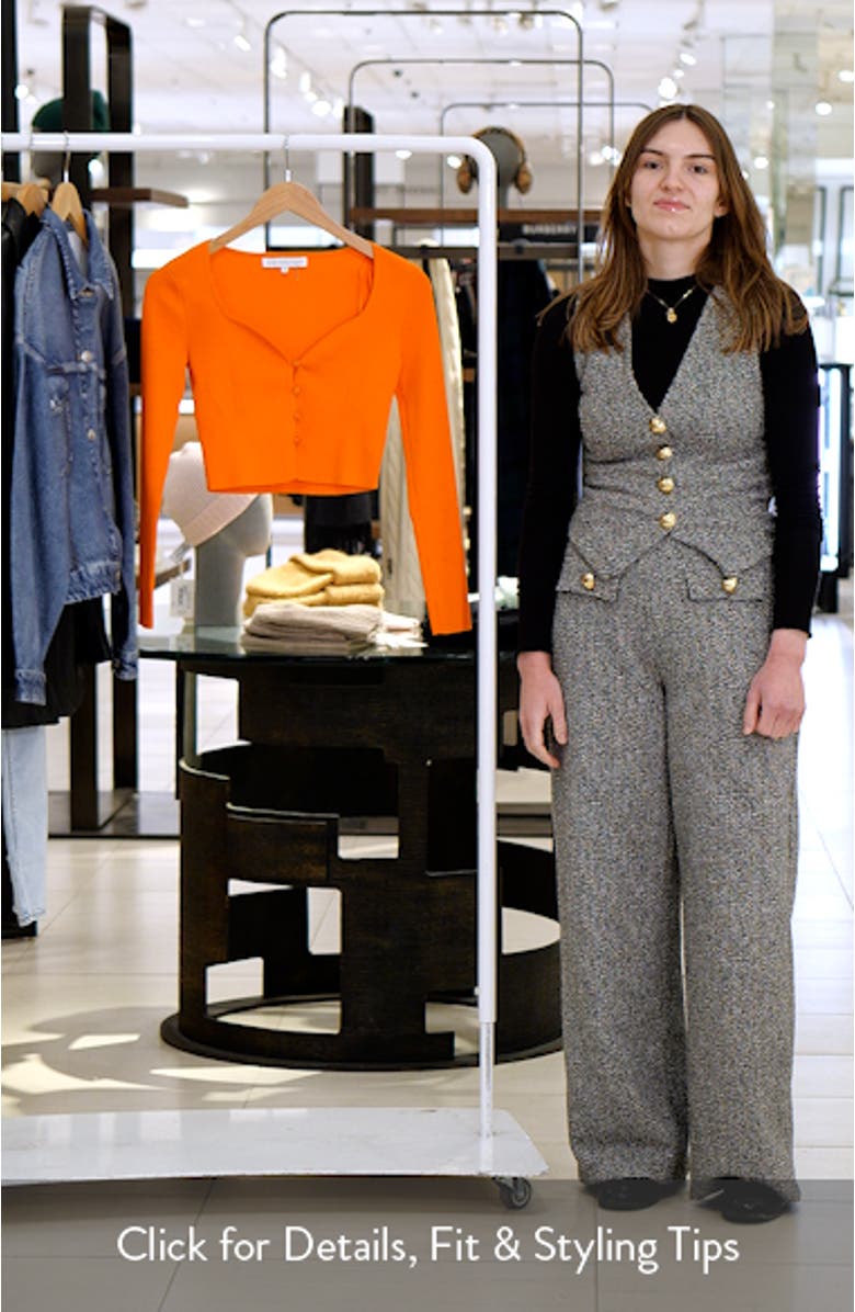 Ribbed Crop Cardigan, sales video thumbnail