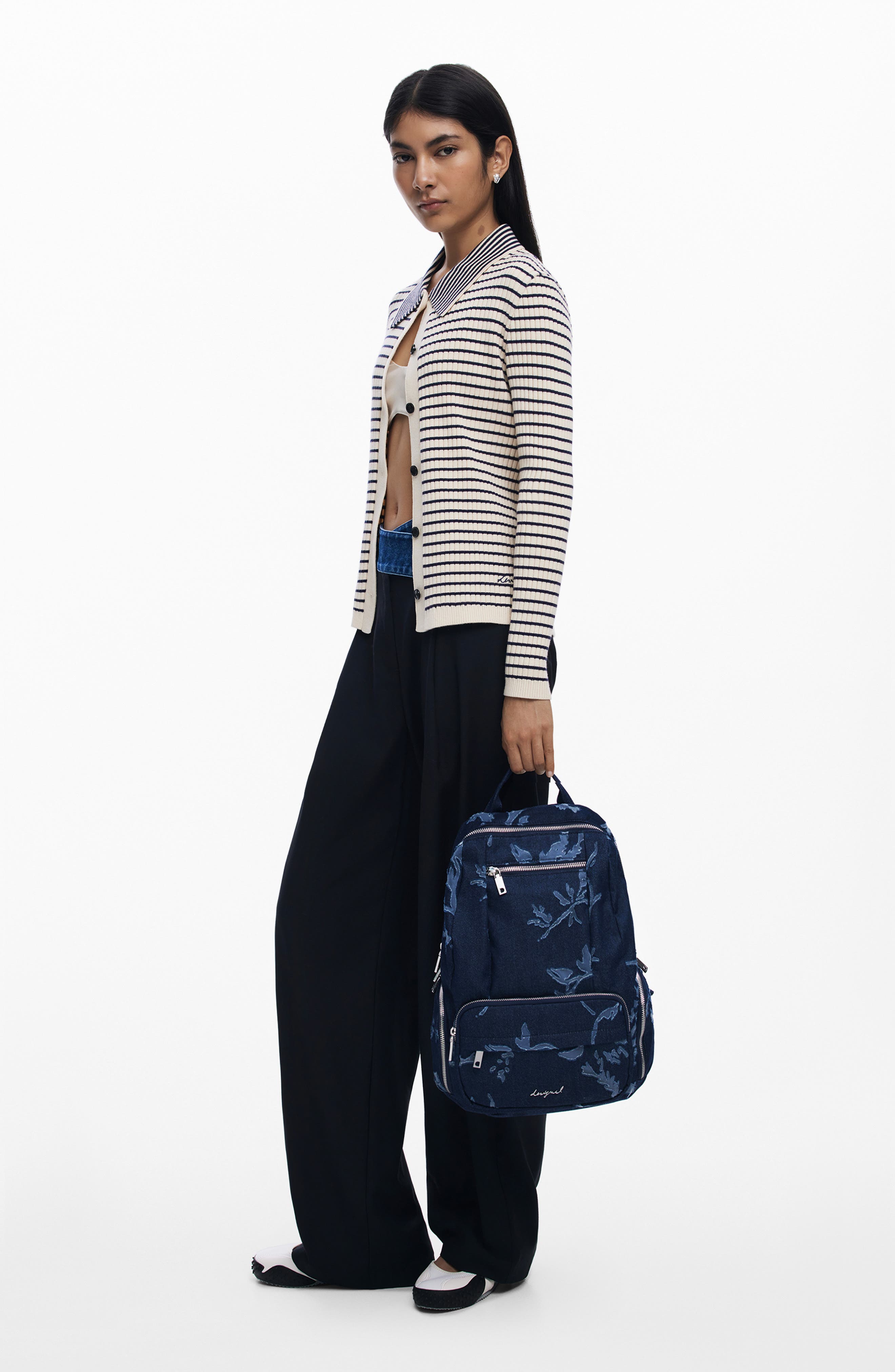 Desigual Denim Mini Backpack, Alternate, color, Light Blue