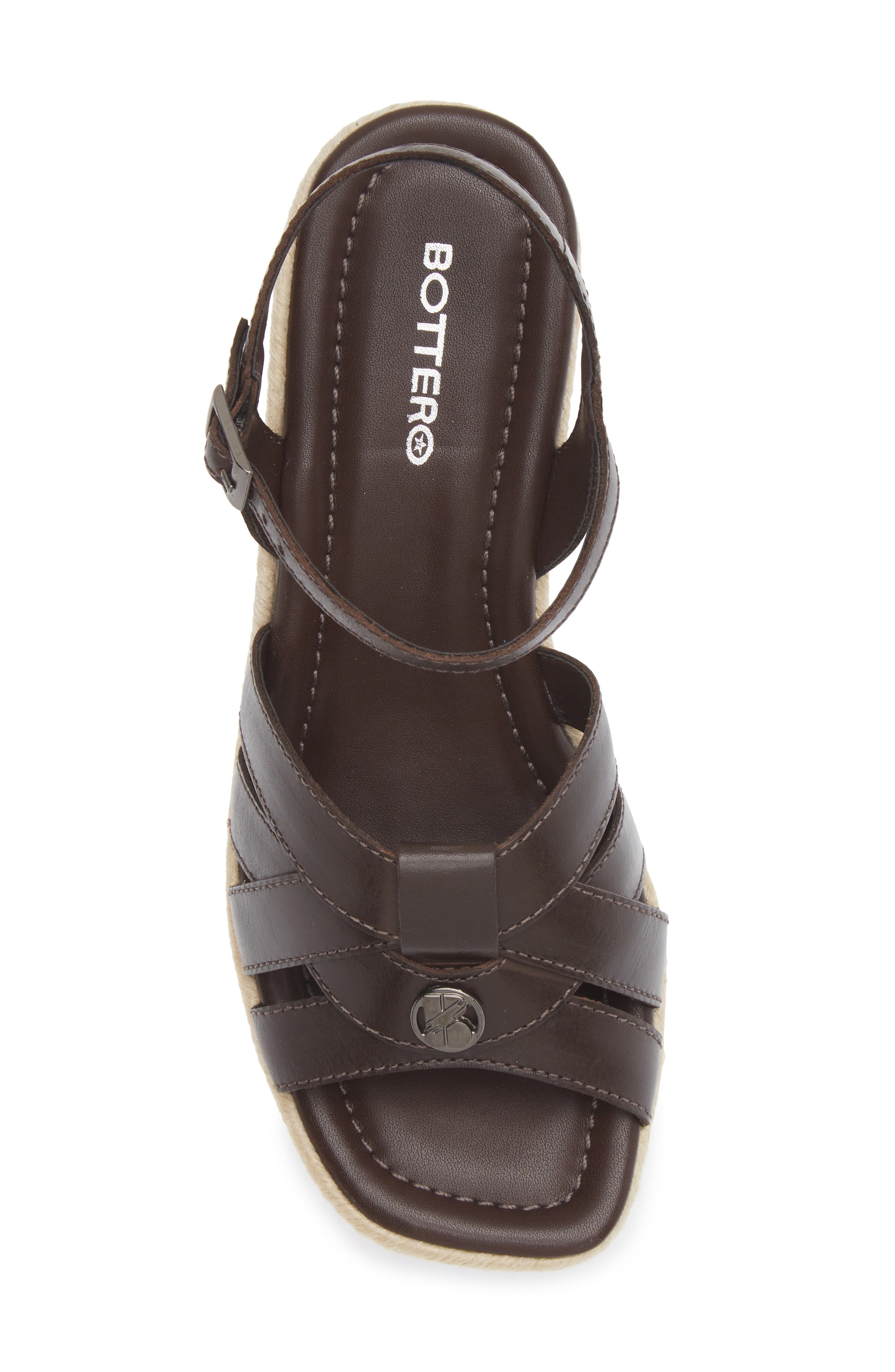 Bottero Wedge Sandal, Alternate, color, 