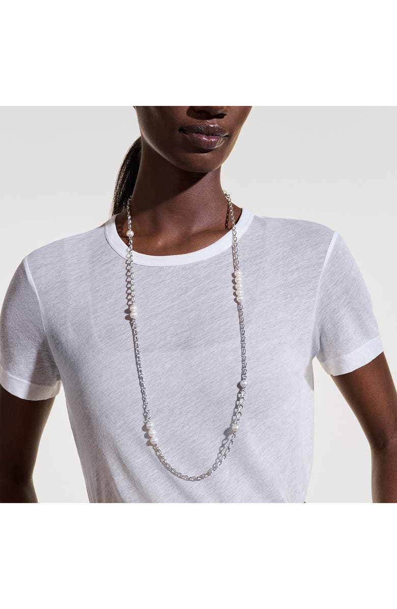 John Hardy Surf Silver Link Necklace, Alternate, color, Sterling Silver