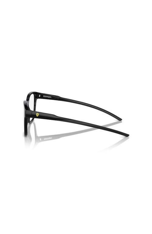 Scuderia Ferrari 53mm Square Optical Glasses In Black