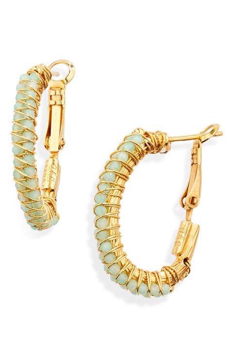 Lucky Lyre Hoop Earrings
