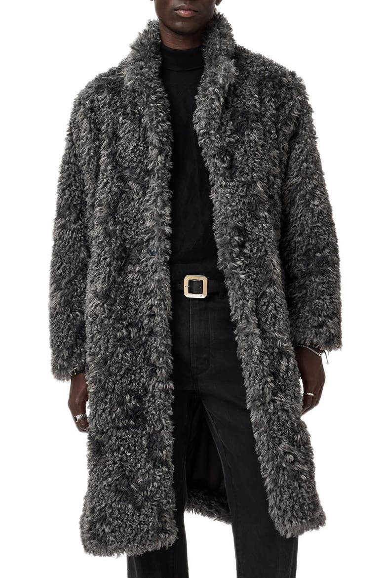 Ace Faux Fur Coat, Alternate, color, STING RAY