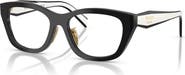 Prada 53mm Irregular optical glasses