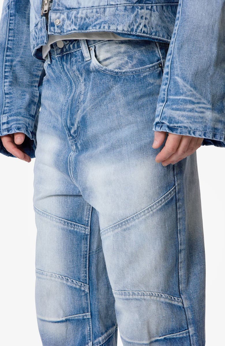 mnml Paneled Moto Denim Jeans, Alternate, color,