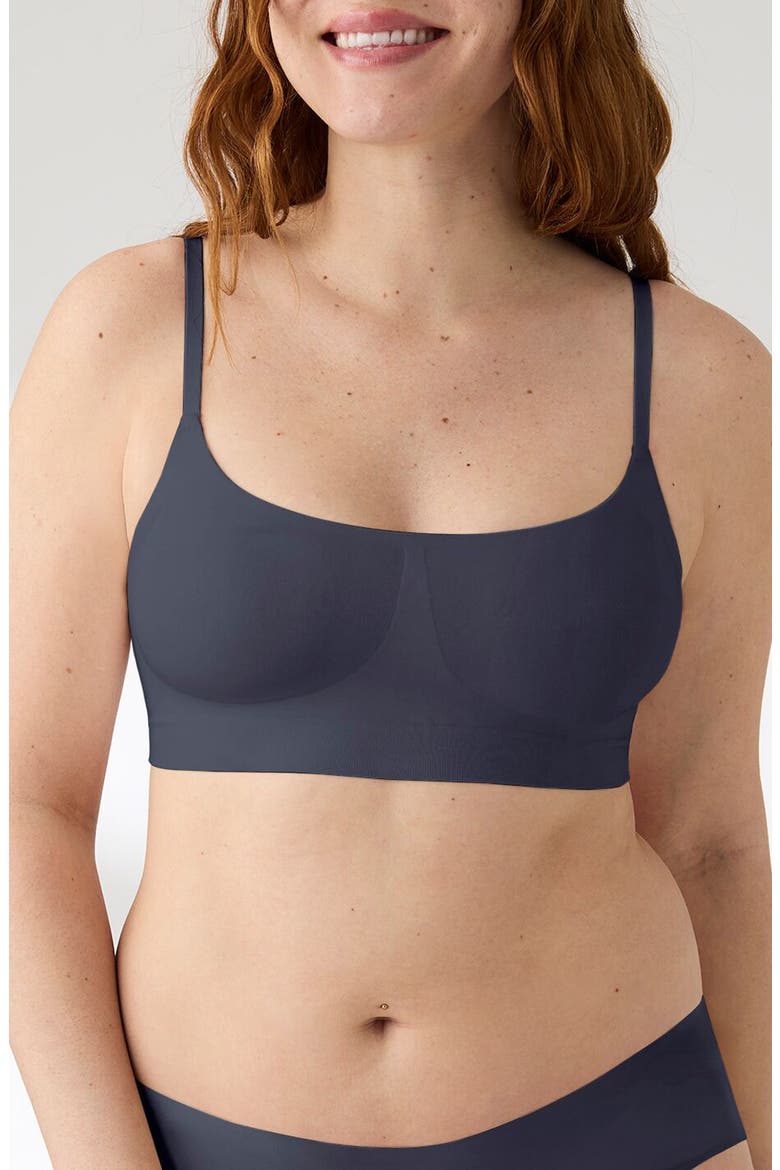 Soft Form Square Neck Wireless Bra, Main, color, NIGHTFAL