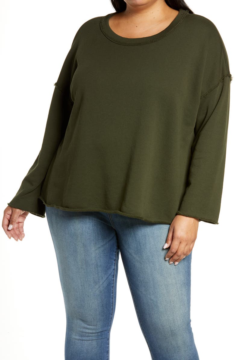 Eileen Fisher Organic Cotton Box Top, Main, color,