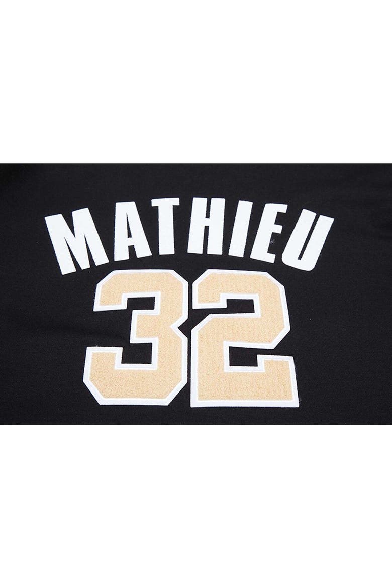 Men's Pro Standard Tyrann Mathieu Black New Orleans Saints Player Name & Number Pullover Hoodie, Alternate, color, Black