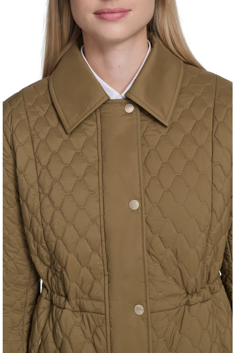 Honeycomb Quilted Jacket, Alternate, color, OLIVE