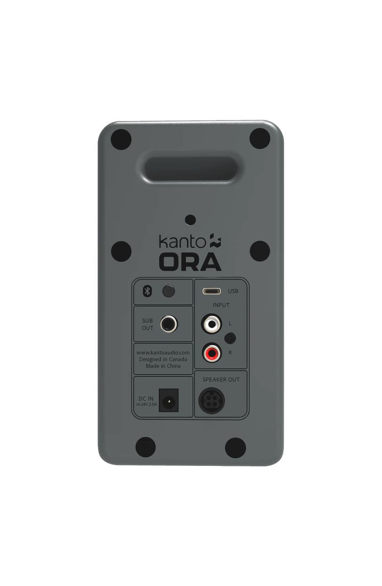 Kanto ORA Powered Reference Desktop Speakers with Bluetooth - Pair, Alternate, color, Gray