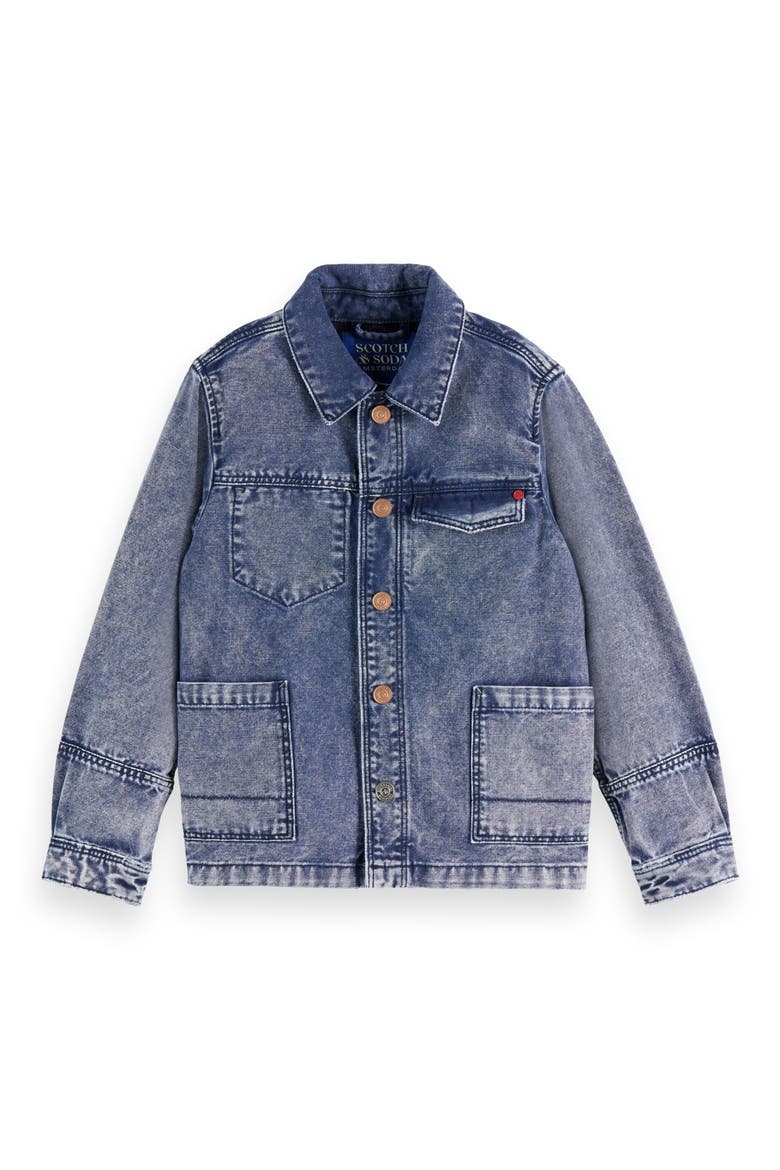 Kids' Canvas Workwear Jacket, Main, color, NAVY
