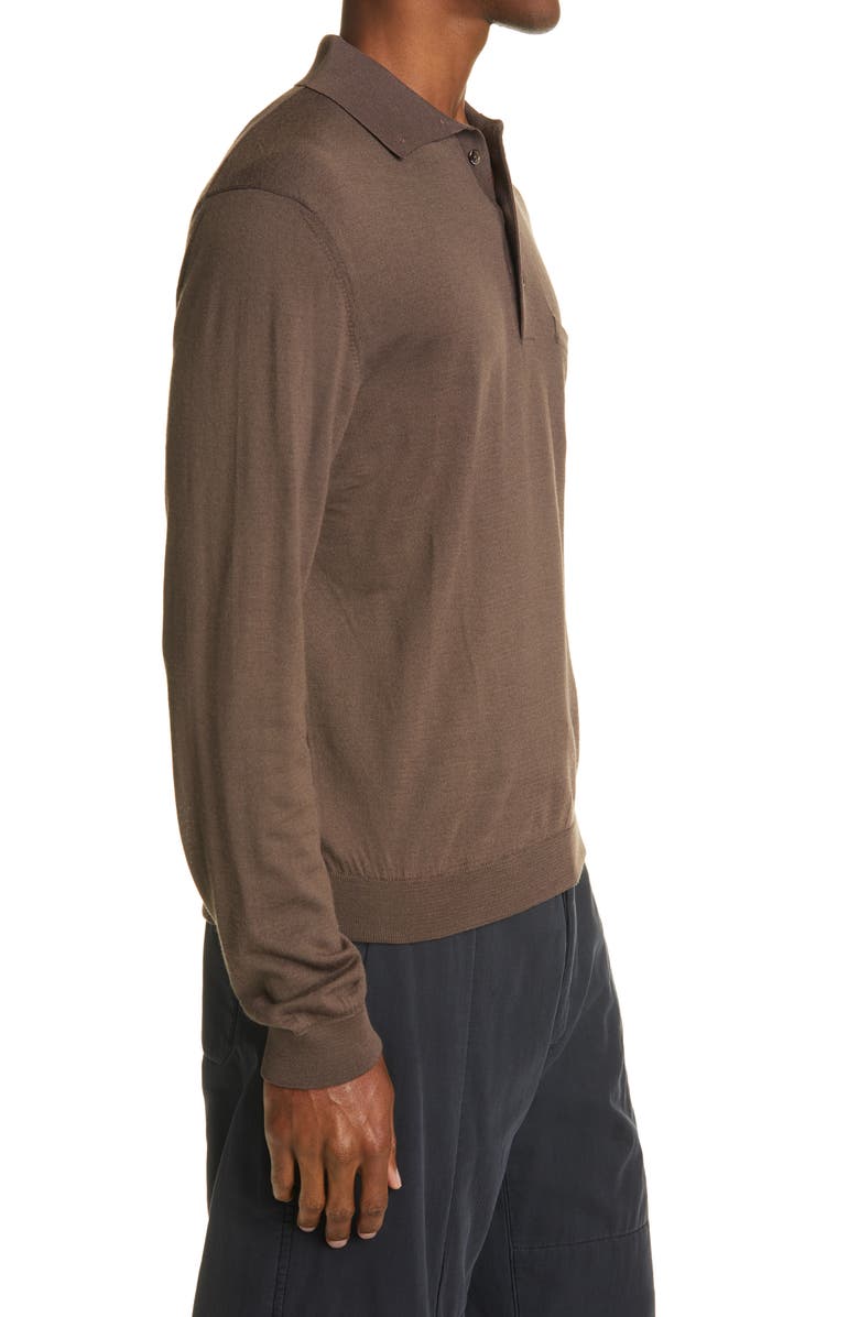 Lemaire Long Sleeve Polo, Alternate, color, 