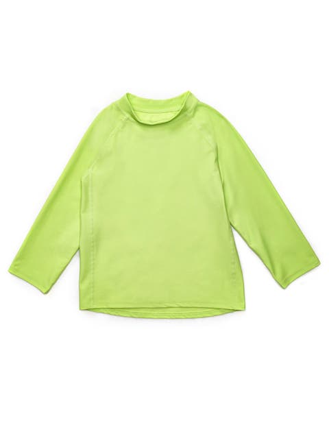 Kids Long Sleeve Rash Guard, UPF 50+ Swim Shirt