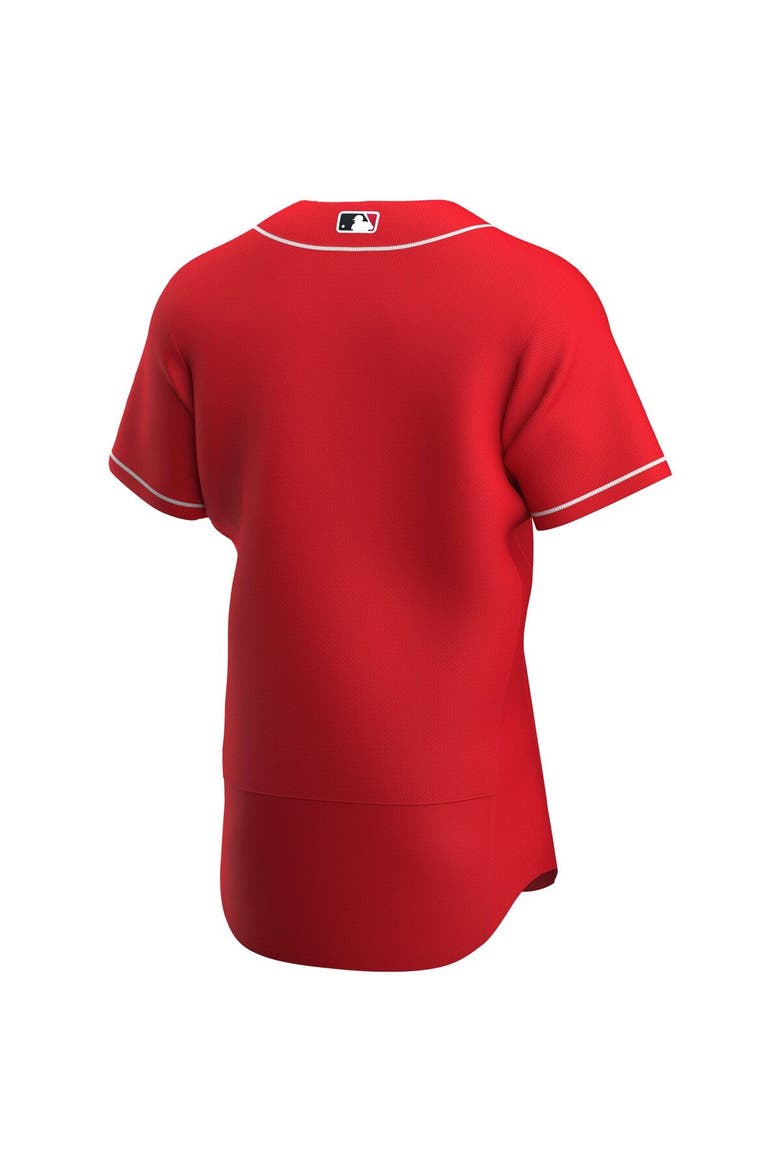 Men's Nike Scarlet Cincinnati Reds Alternate Authentic Team Logo Jersey, Alternate, color, Scarlet