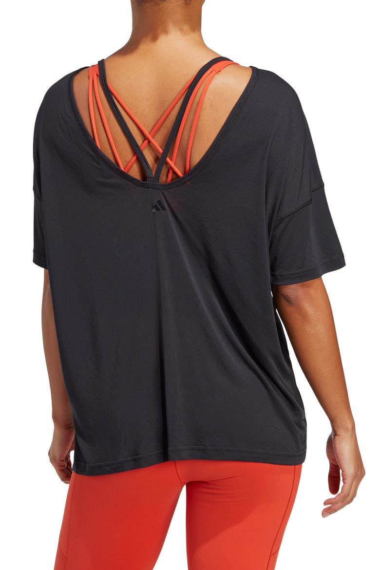 Yoga Studio T-Shirt, Alternate, color, BLACK