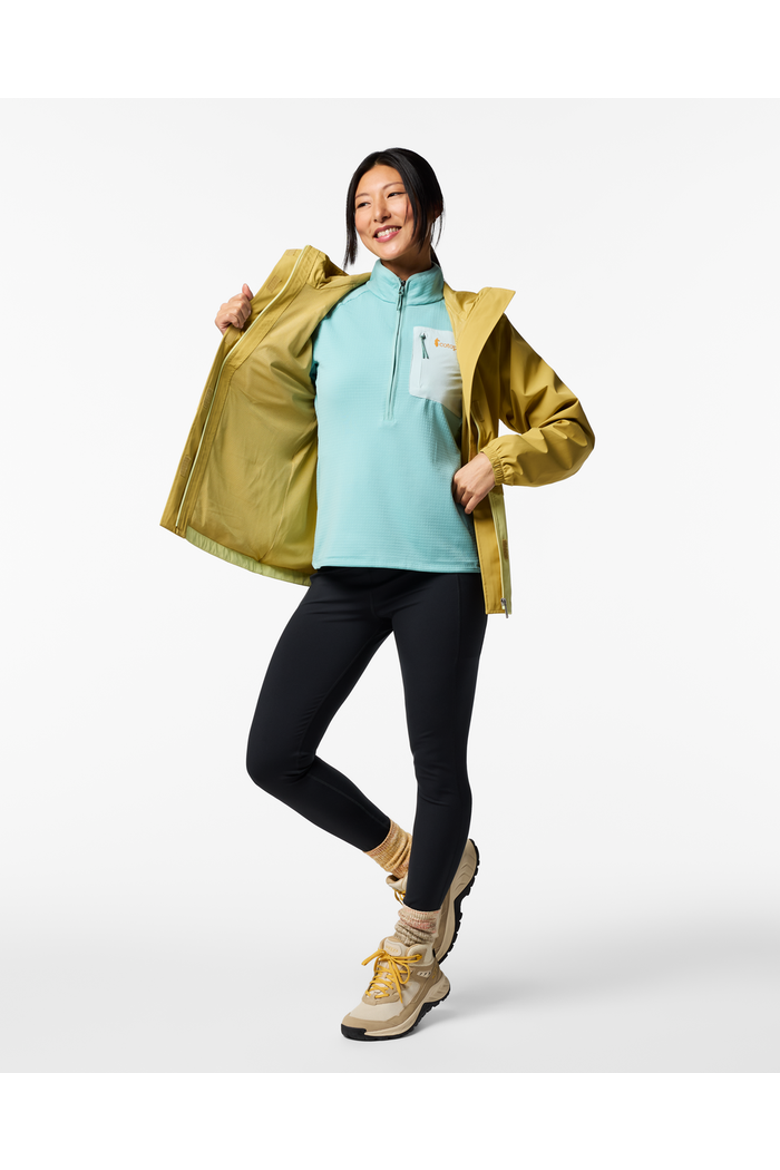 Rayu Rain Jacket - Women's, Alternate, color, Husk and Honeydew