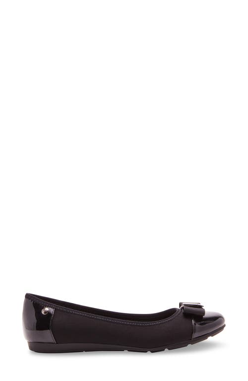 Anne Klein Alive Cap Toe Flat In Brown