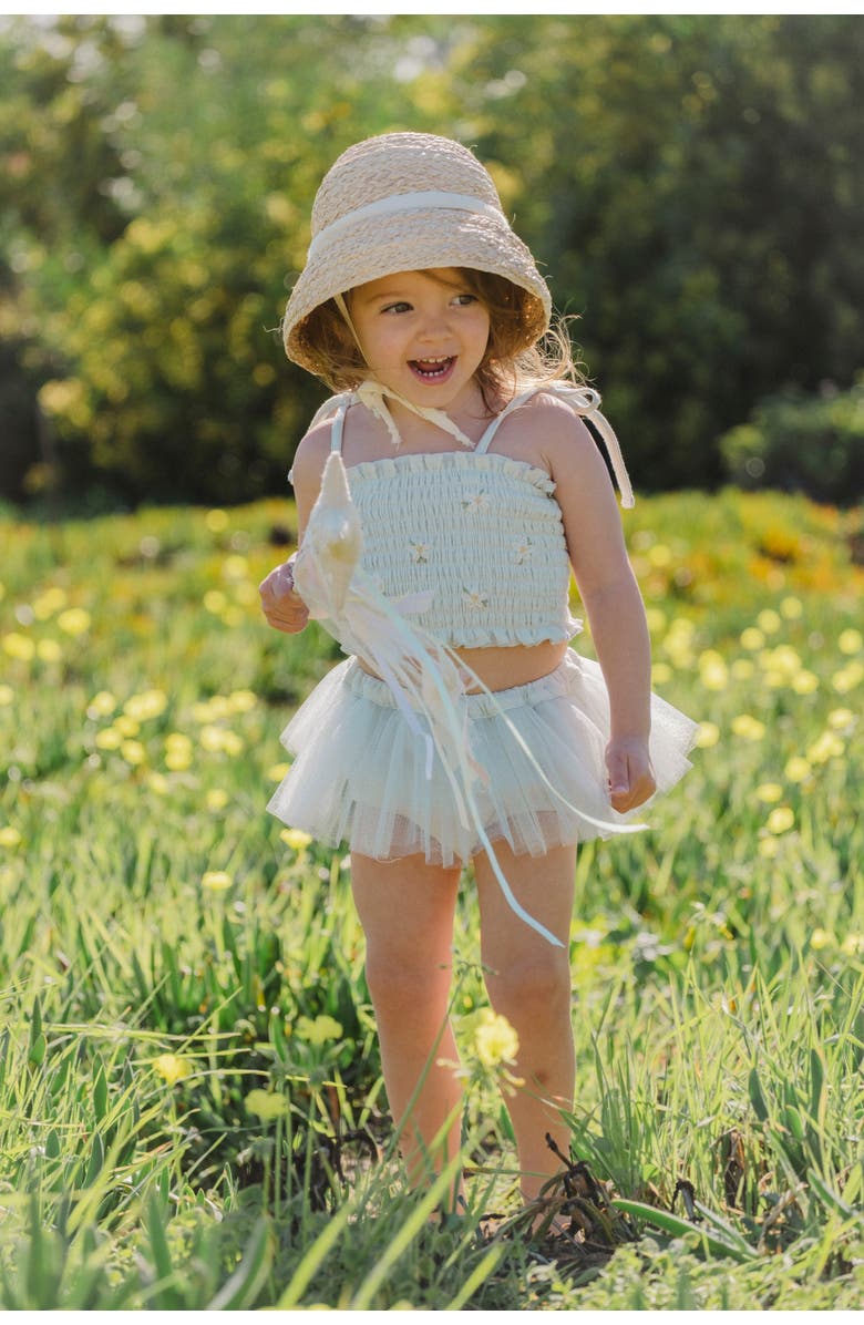 Wild Wawa Daisies Tutu Set, Alternate, color, Seafoam
