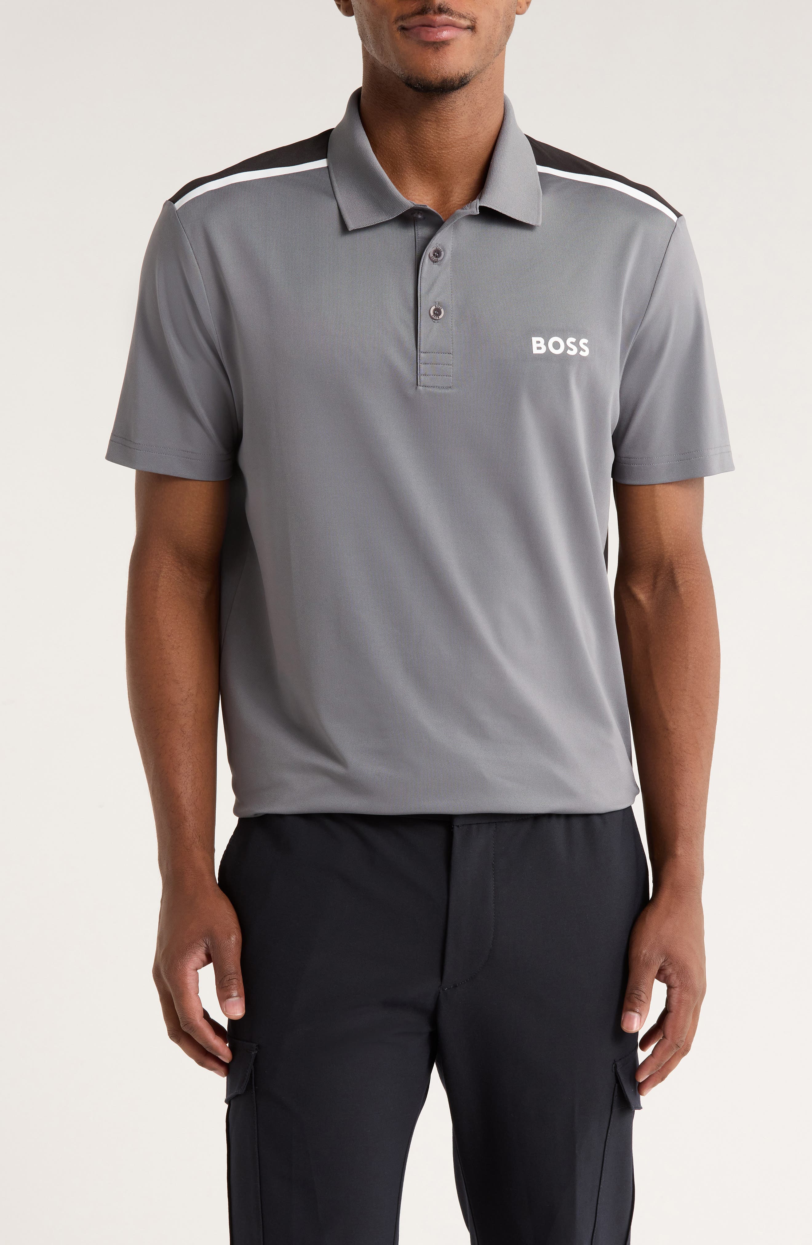 BOSS Paddy Tech Knit Golf Polo