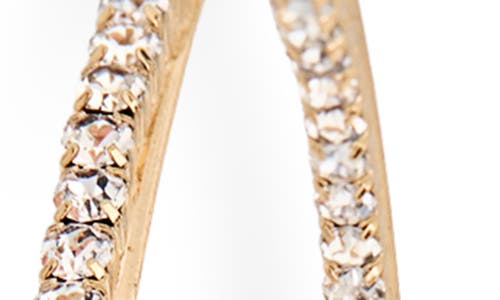 Kenneth Jay Lane Pavé Hoop Earrings In Gold