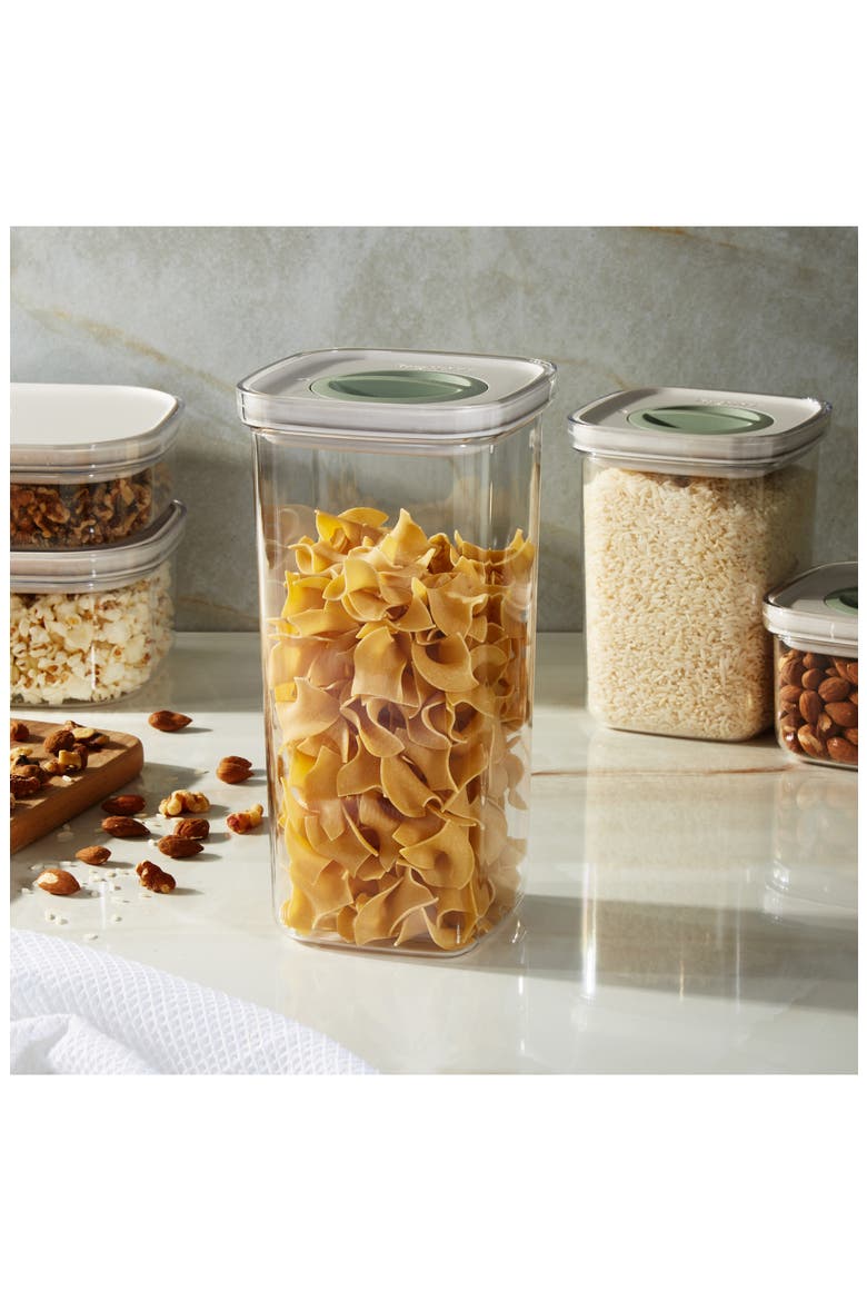 Leo 5-Piece Smart Seal Food Container Set, Alternate, color, WHITE MULTI
