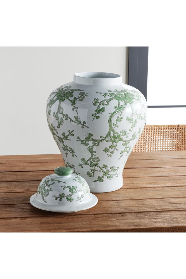 Imperial Empress Lidded Ginger Jar, Alternate, color, Green
