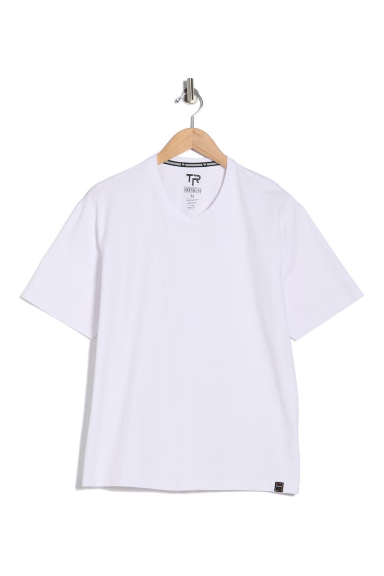 Oversize V-Neck T-Shirt, Alternate, color, WHITE