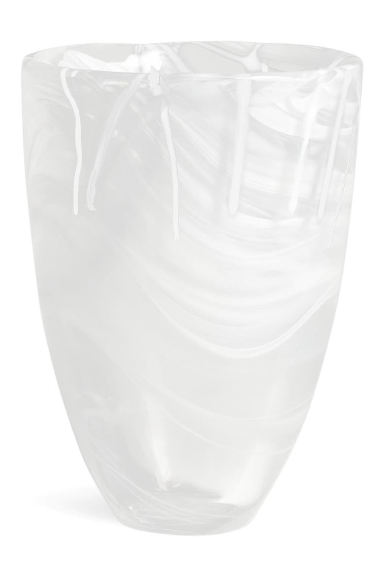 Contrast Vase, Main, color, WHITE