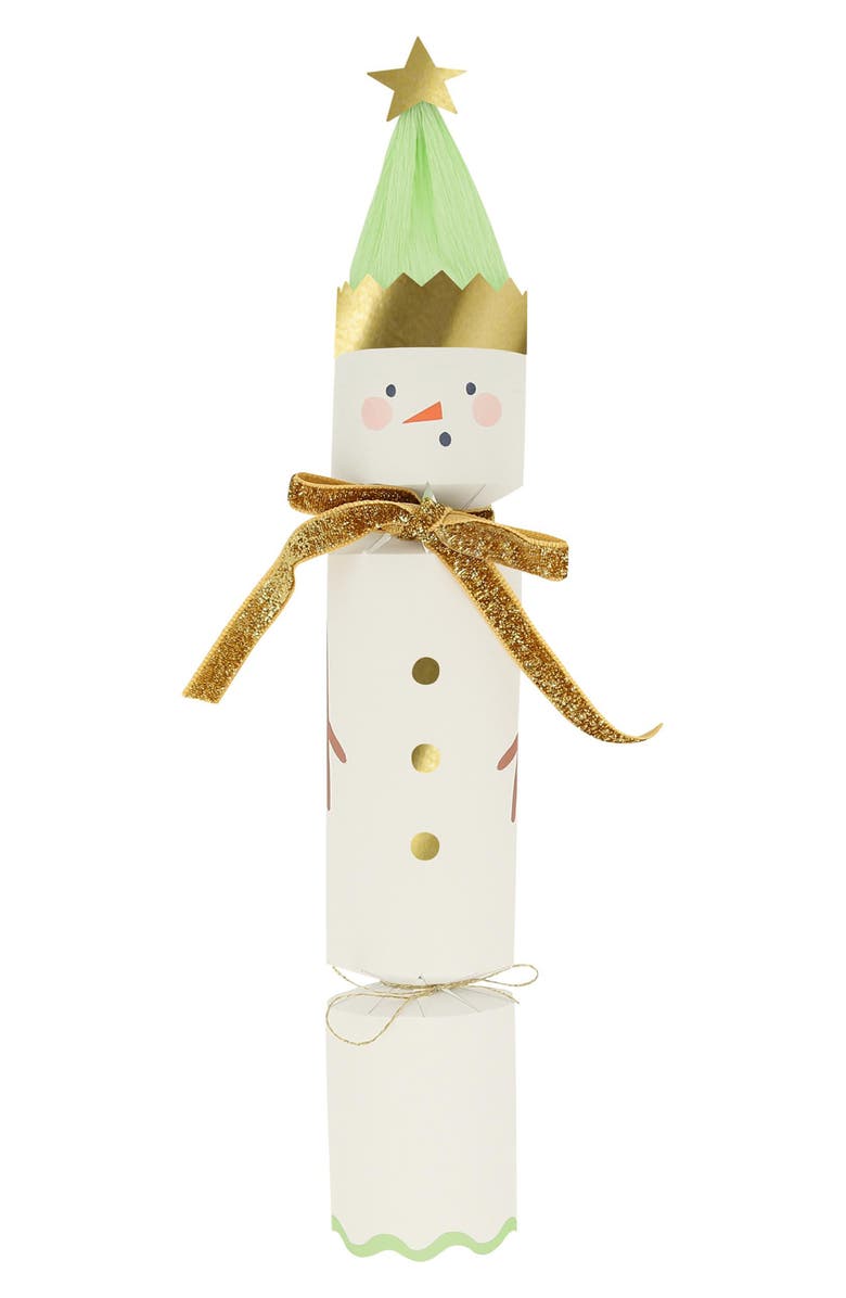 Meri Meri 6-Pack Snowman Christmas Crackers, Alternate, color, Asst