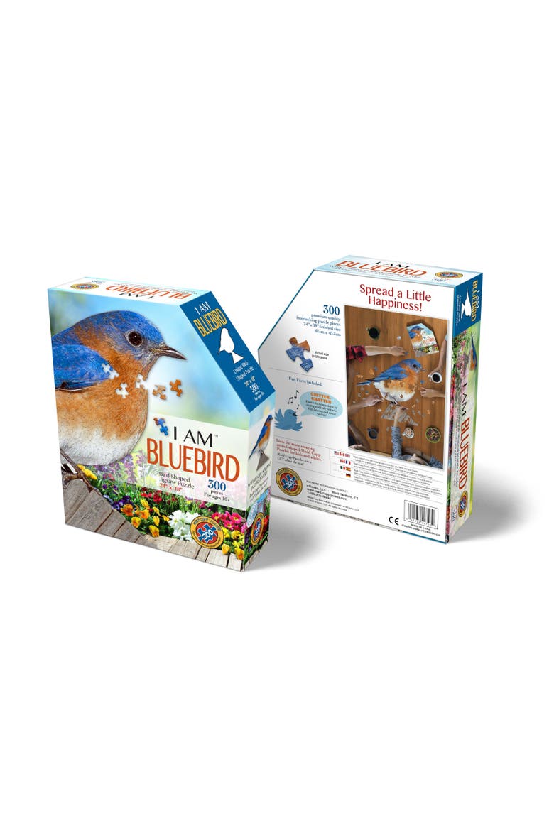 I Am Bluebird 300Piece Birdshaped Jigsaw Puzzle, Alternate, color, Multicolored