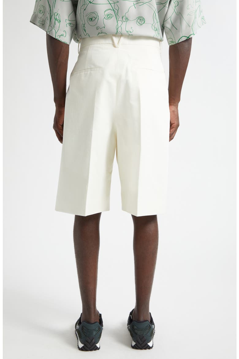 Cotton & Silk Crinkled Toile Shorts, Alternate, color, 9107 PARCHMENT