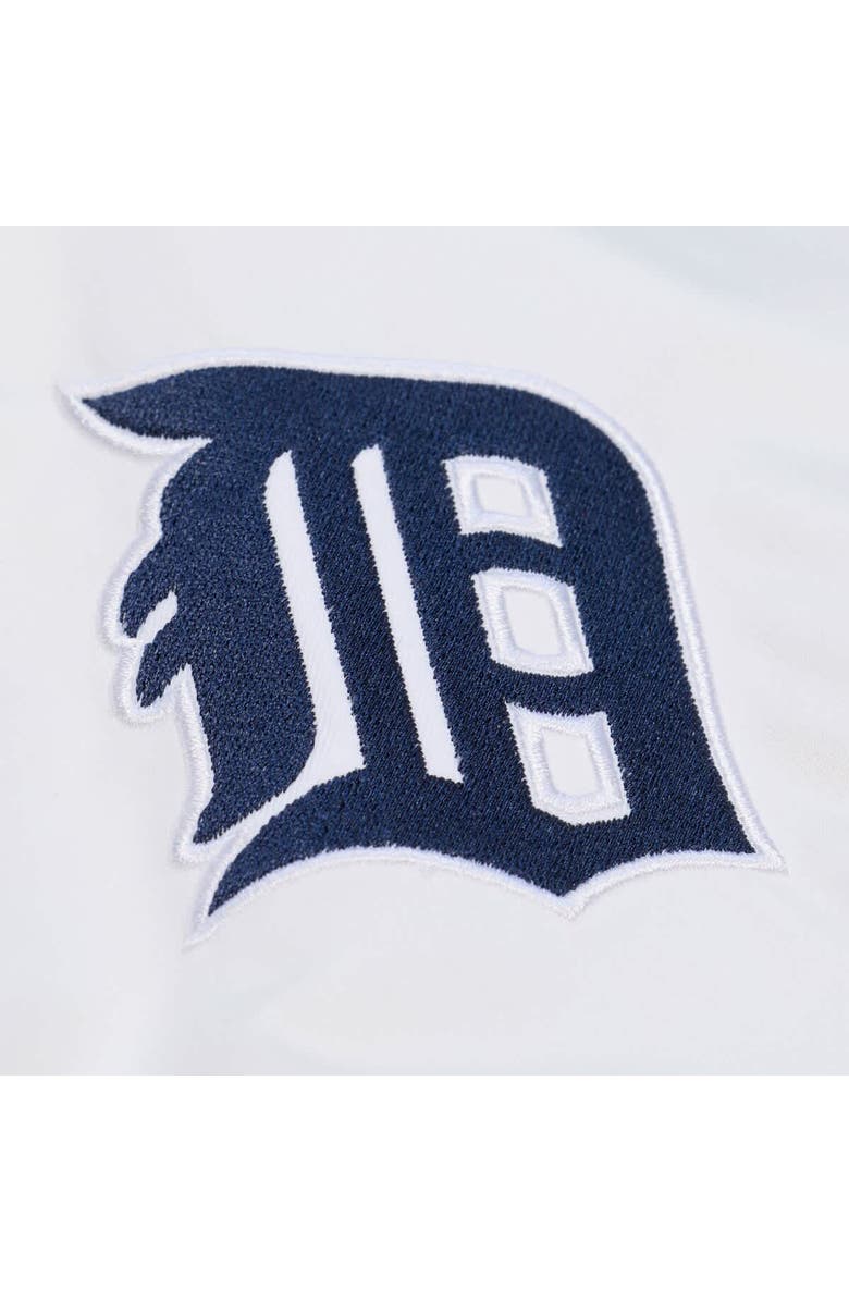 Mitchell & Ness Men's Mitchell & Ness White Detroit Tigers Cooperstown Collection Arctic Lightweight Satin Full-Snap Jacket, Alternate, color, White