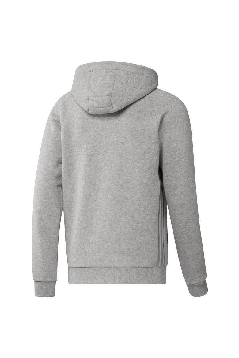Men's adidas Heathered Gray Houston Dynamo FC Travel Raglan Pullover Hoodie, Alternate, color, Heather Gray