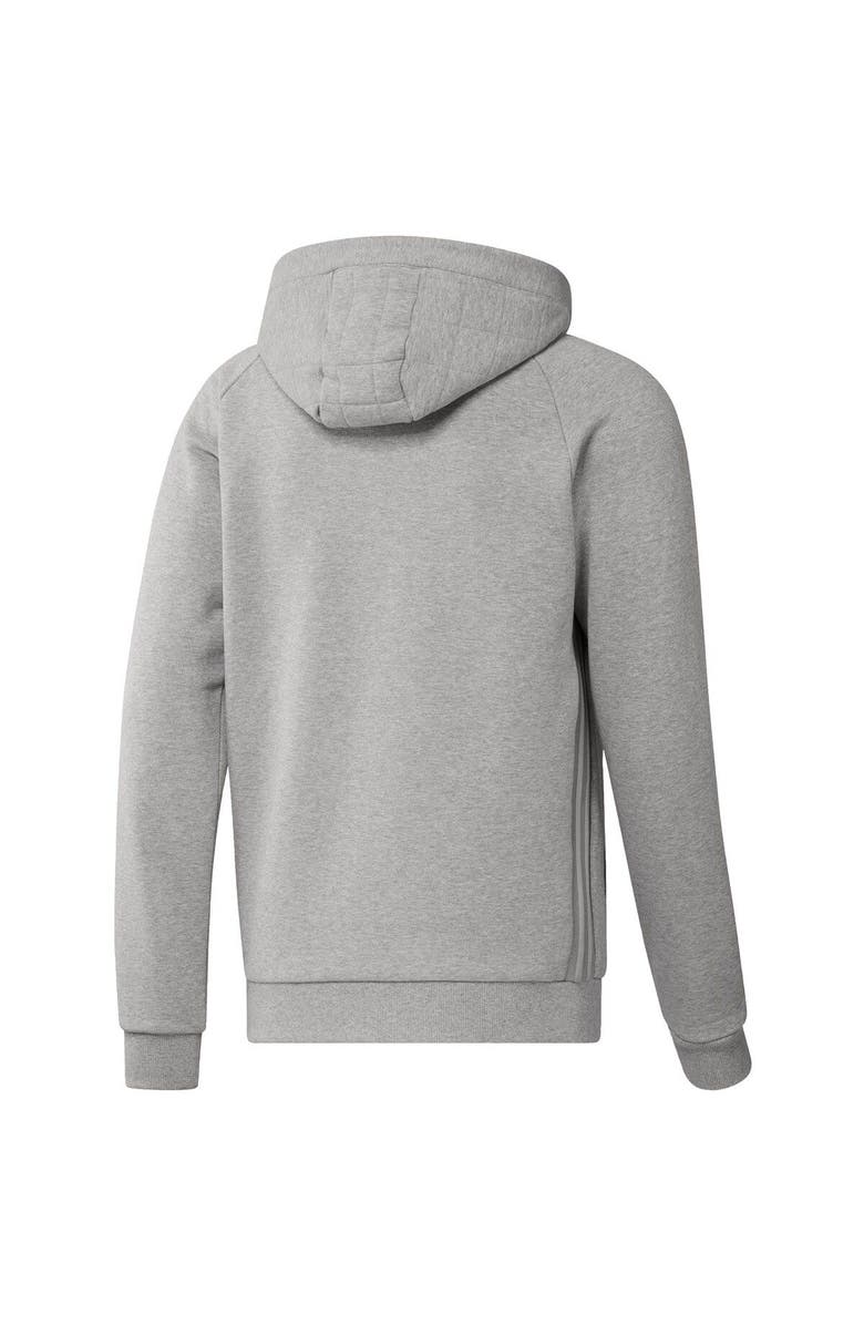 adidas Men's adidas Heathered Gray Houston Dynamo FC Travel Raglan Pullover Hoodie, Alternate, color,