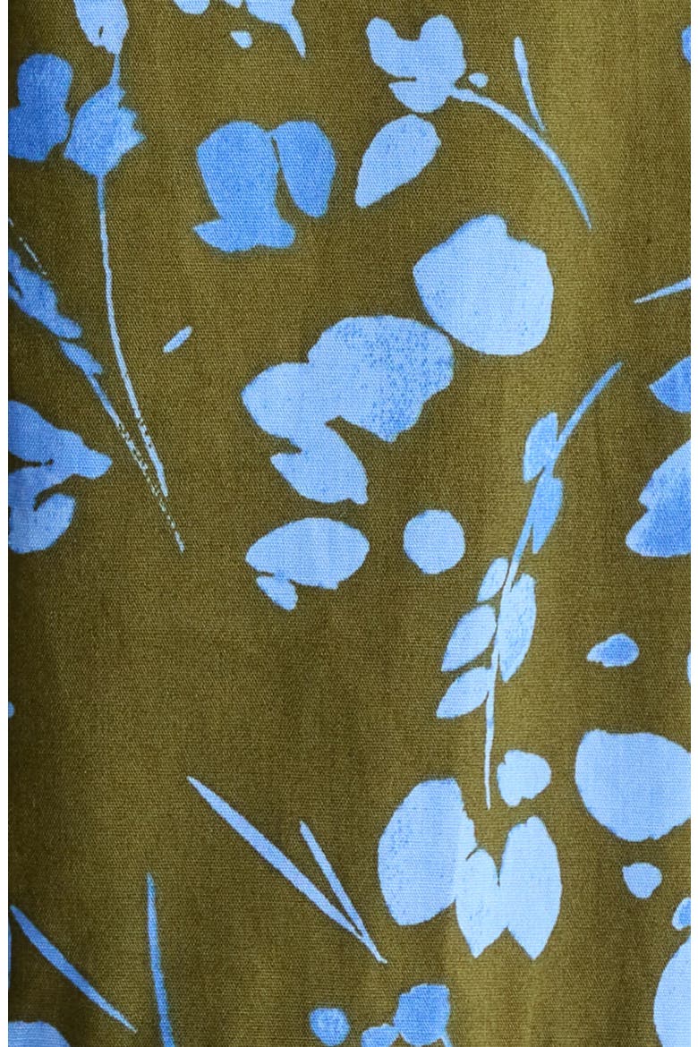 Angie Floral Cotton Shirtdress, Alternate, color, KELLY BLUE