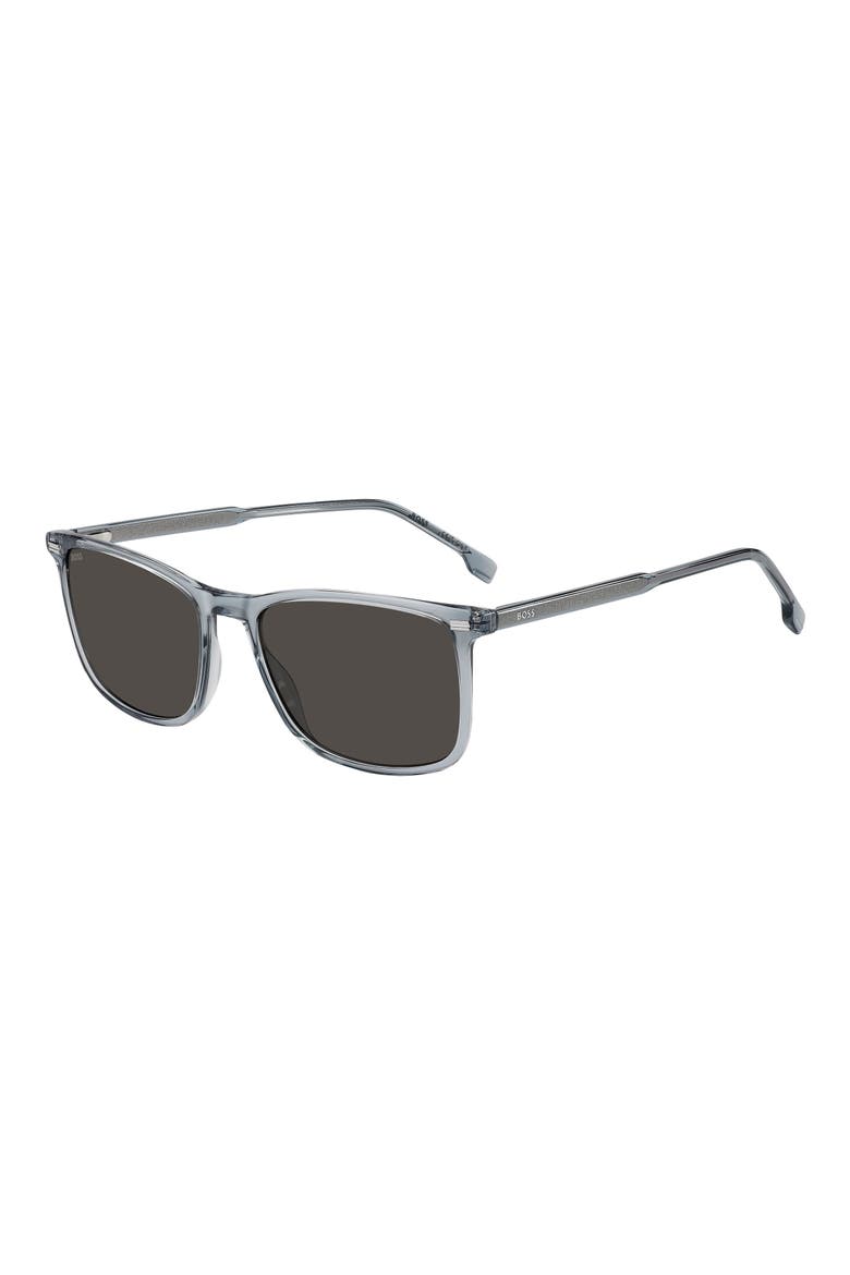 56mm Sunglasses, Alternate, color, BLUE/ GREY