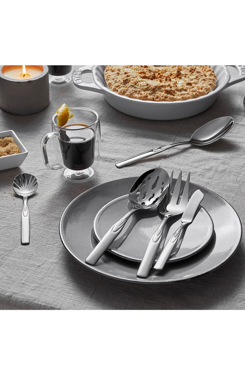 HENCKELS CUTLERY Rapture 18/10 Stainless Steel 45-Piece Flatware Set, Alternate, color, Silver