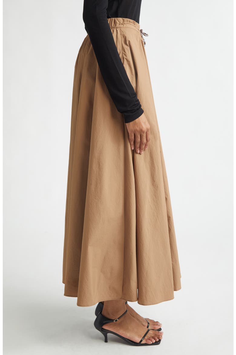Eden Recycled Nylon Maxi Skirt, Alternate, color, DESERT