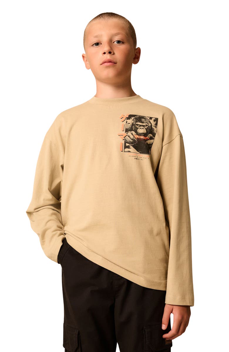 NEXT Kids' Gorilla Graphic T-Shirt, Alternate, color, Neutral