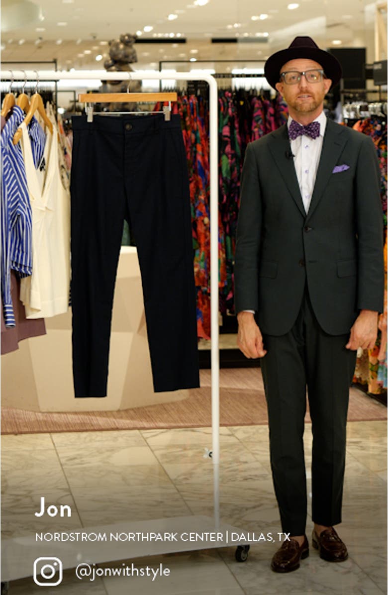 Cotton Blend Cigarette Trousers, sales video thumbnail